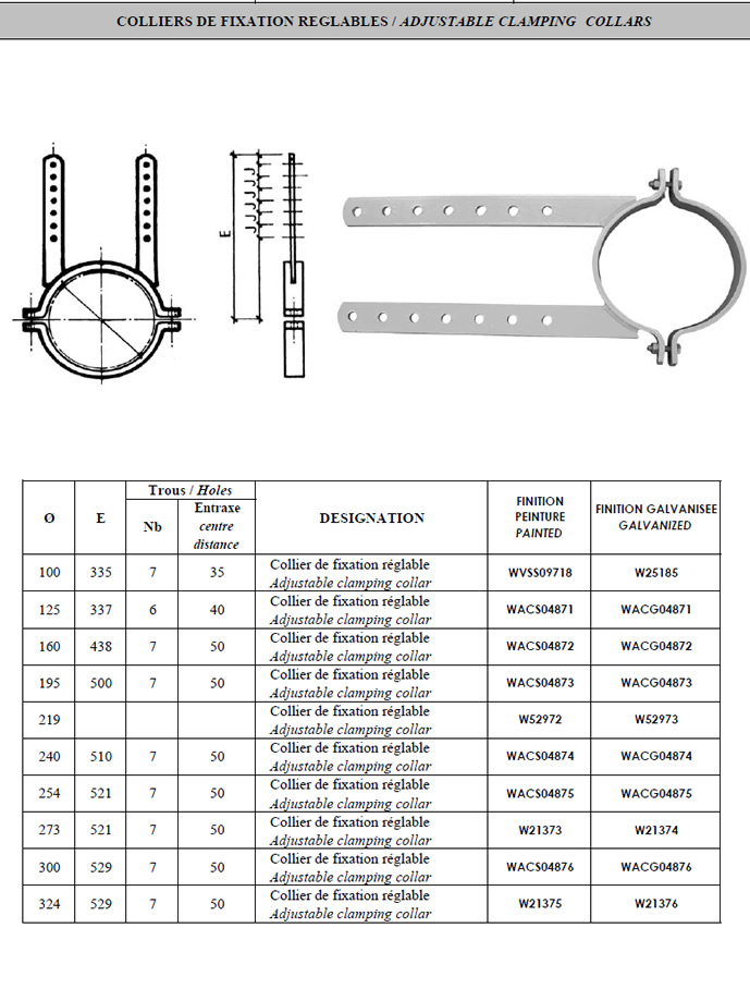 Colliers De Fixation R gl Dimasud Colliers De Fixation R gl Dimasud